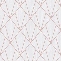 Muriva Indra Wallpaper, Rose Gold