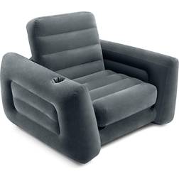 Intex 2 In 1 Inflatable Chair Bed 117 x 224 x 66 cm Grey