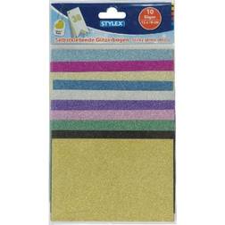 klistermärke papper Glitter 15 x 10 cm 10 ark
