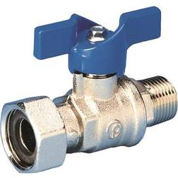 PETTINAROLI Kuglehane Med Blåt T-greb Omløber/nippel 3/4" X 1/2"
