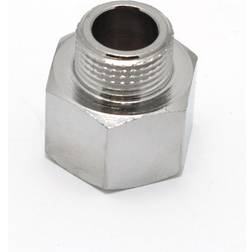 Spidsmuffe forkromet ½-3/8"
