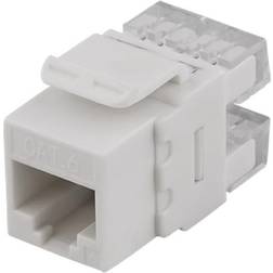 Deltaco 180° RJ45 UTP Cat6 Female Mono Adapter