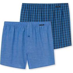 Schiesser Essentials Boxer Shorts 2-pack - Blue