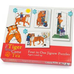 University Games The Tiger Who Came to Tea 4 in 1 Puzzle Set