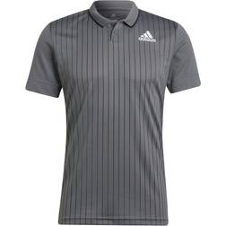 adidas Melbourne Tennis Freelift Polo Shirt Men - Grey Five/White