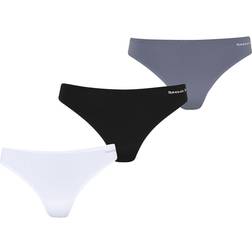 Reebok Rae Thongs Ladies 3-pack - Black/White/Grey