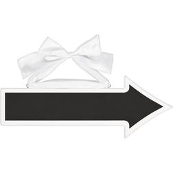 Amscan 241426 Wedding & Events Chalkboard MDF Arrow Sign 15cm