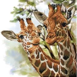 Diamond Dotz Diamond Dotz 40x40 cm Giraffer