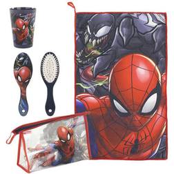 Spiderman Travel Sett Röd (4 pcs)