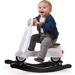 Childhome Schommel Scooter Zwart/Wit