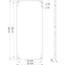 Schneider Electric Montageplade GALV. T/1600X1200