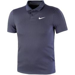 Nike Court Dri-FIT ADV Slam Tennis Polo Shirt Men - Obsidian/Obsidian/White