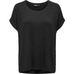 Only T-shirt donna Girocollo - Gris