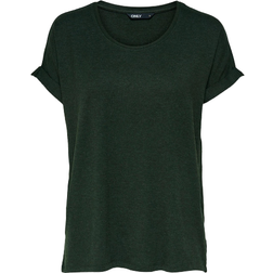 Only Camiseta Mujer Moster Mangas Cortas Cuello Redondo - Vert