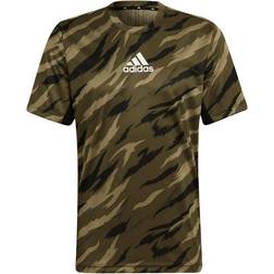 adidas Feelstrong Camo Sport T-shirt Men - Focus Olive/White