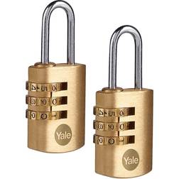 Yale Combination Padlock 22mm 2-pack