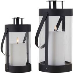 House Nordic Bondi Black Lykta 31.5cm 2st