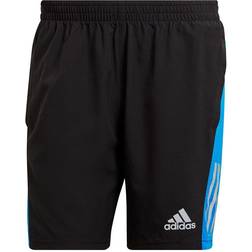 Adidas Own the Run Shorts Men - Black/Blue Rush/Reflective Silver