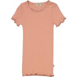 Wheat Rib Lace SS T-Shirt - Cameo Brown (0051f/4051f-007-3045)