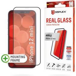 Displex Screenprotector Real Glass Full Cover voor de iPhone 12 Mini Transparant