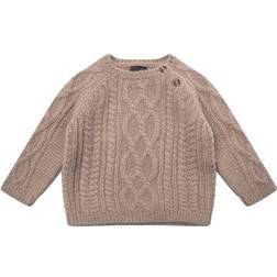 Petit by Sofie Schnoor Ohio Knitted Sweater with Wool - Warm Gray (P214653-8033)