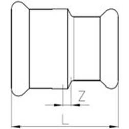 Vsh Reduktion Muffe/muffe 28x22 Mm Fz