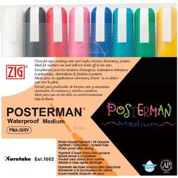 Zig Marker Posterman Medium 2mm 8/sæt