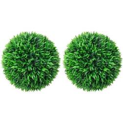 vidaXL Artificial Boxwood Balls 2 pcs 38 cm