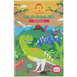 Tiger Tribe Dinosaur Colouring Set for Boys. Dinosaur Colouring Book Activity Set for Boys. Great travel activity packs for kids Activity Book. Great Gifts for Boys 6 years old