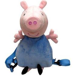 CYP BRANDS Plush 3D GEORGE HERMANO PEPPA PIG Backpack 28 x 18 x 18 cm, Multicolour (MC-103-PG)