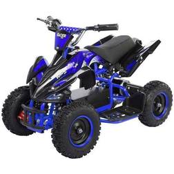 ACTIONBIKES MOTORS Racer Electric Mini Quad Bike 36V Black/Blue