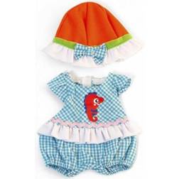 Miniland 31642 Clothes Mild Weather Romper hat Set for 32 cm Dolls, Assorted