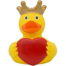 Lilalu 2133 Greeting Heart Rubber Duck Bath Toy, Various