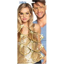 Boland briller fest guld unisex one-size 3 stk