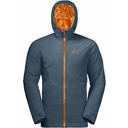 Jack Wolfskin Argon Storm Jas - Petrol/Oranje