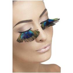 Smiffys Eyelashes Peacock Feathers