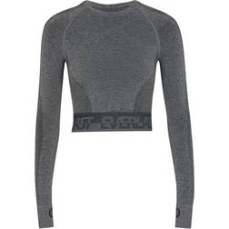 Everlast Seamless Long Sleeve Crop Top Women - New Charcoal