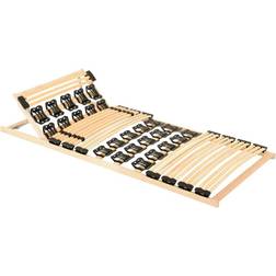 vidaXL Bed Frame with 38 Slats Adjustable Head Bettrahmen 100x200cm