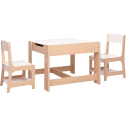 Be Basic Table Pour Enfants Avec 2 Chaises Marron