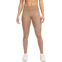 Nike Dri-Fit Run Division Fast Tight Women - Archaeo Brown/Reflective Silver