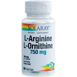 Solaray L-Arginine & L-Ornithine 750mg 50 Stk.