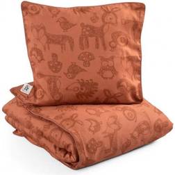 Sebra Junior Bed Linen Forest Dark Amber 100x130cm