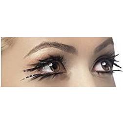 Smiffys Sparkle Eyelashes Top and Bottom Set Black