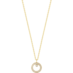 Georg Jensen Halo Pendant Necklace - Gold/Diamonds