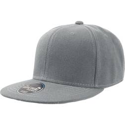 Atlantis Snap Back Flat Visor 6 Panel Cap 2-pack - Grey