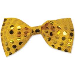 Bristol Novelty Sequin Bow Tie Gold