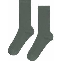 Colorful Standard Women Classic Organic Socks - Dusty Olive