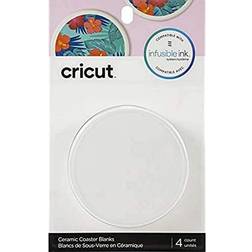 Cricut Infusible Ink Round Coaster Blank White Ø9.1cm 4-pack