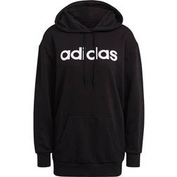 Adidas Essentials Oversized Hoodie Black/White Female