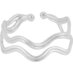 Pernille Corydon Double Wave Ring - Silver